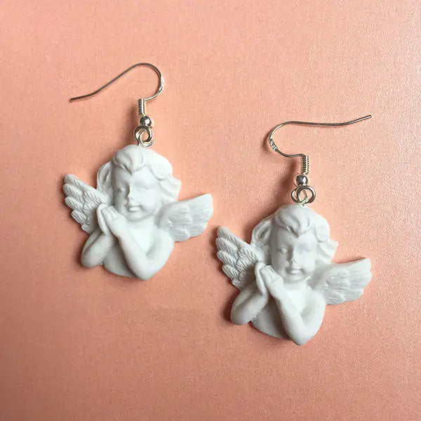 Raphael’s angel earrings - standart / white - earrings