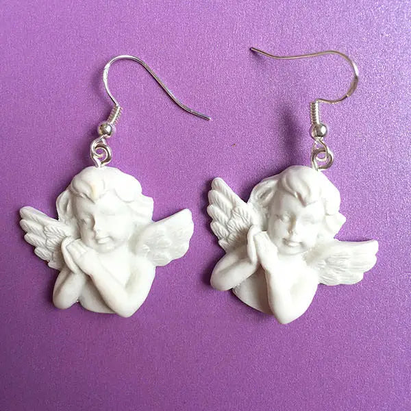 Raphael’s angel earrings - standart / white - earrings