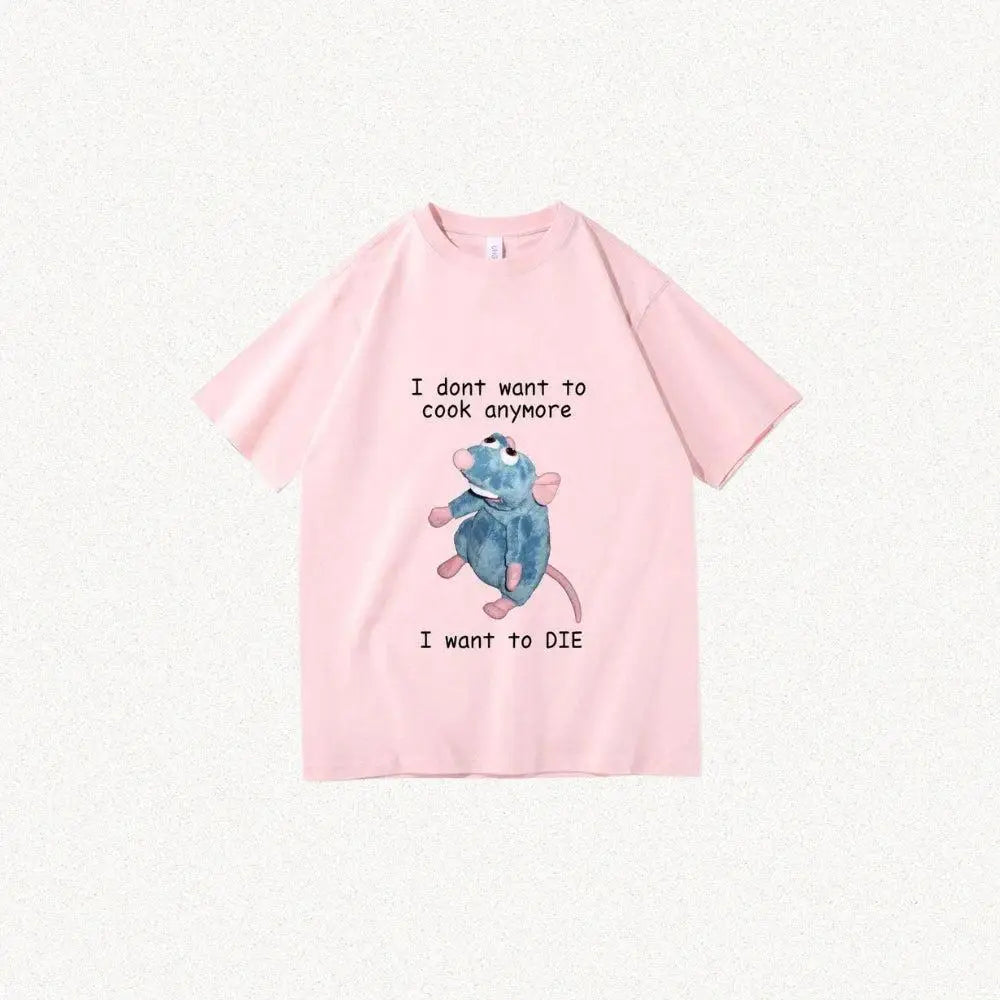 Ratatouille tee - pink / xs