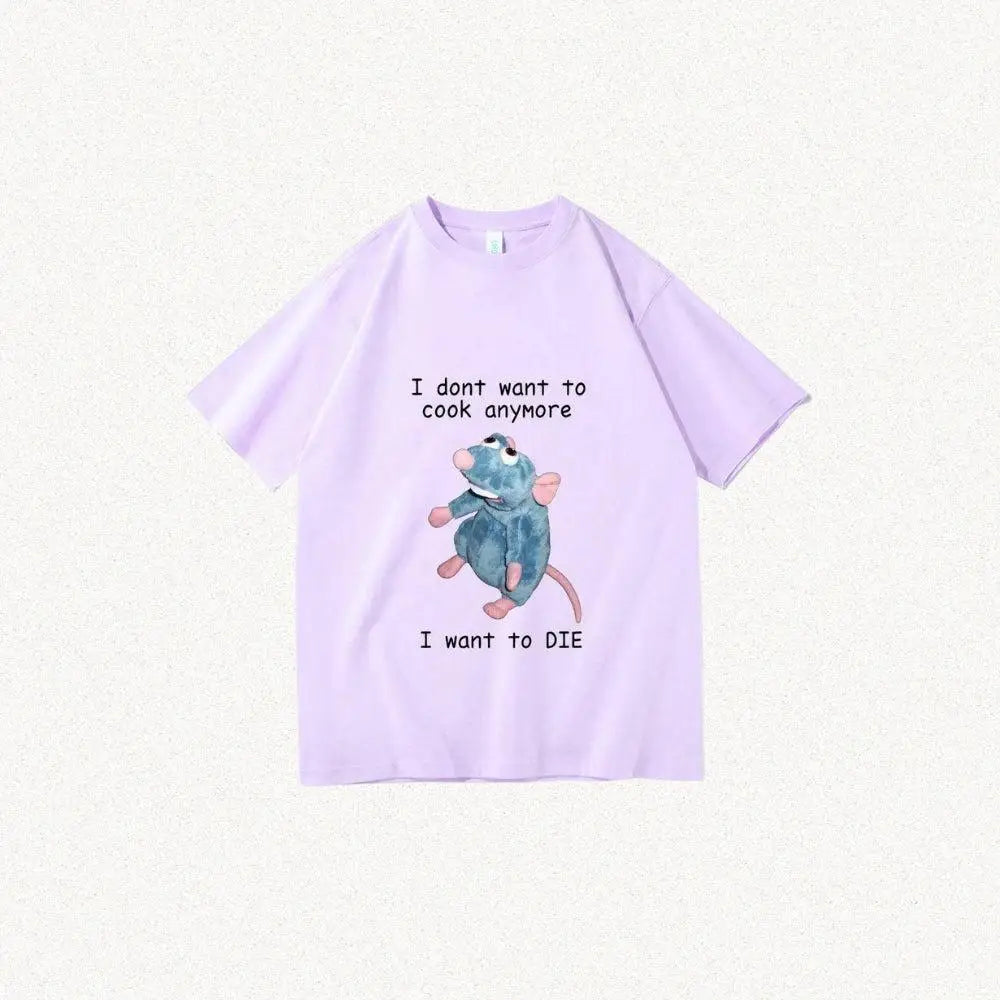 Ratatouille tee - purple / xs