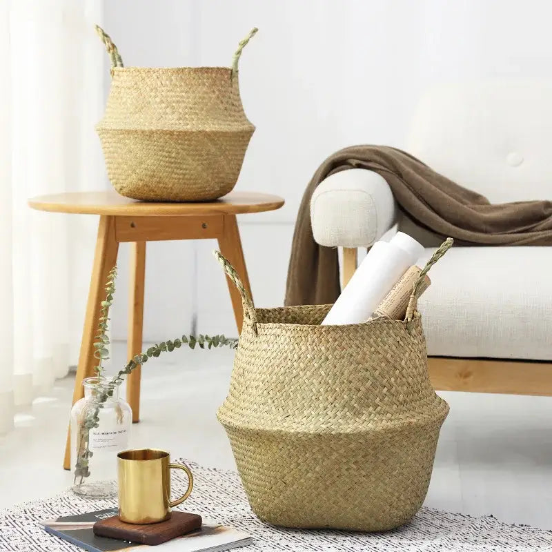 Rattan plant holder