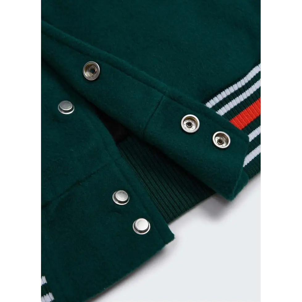 Ready embroidery green varsity jacket y2k - varsity jackets