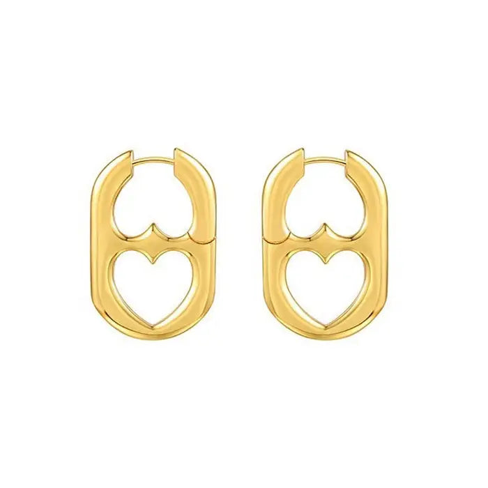 Ready for love mini earrings - standart / gold - earrings