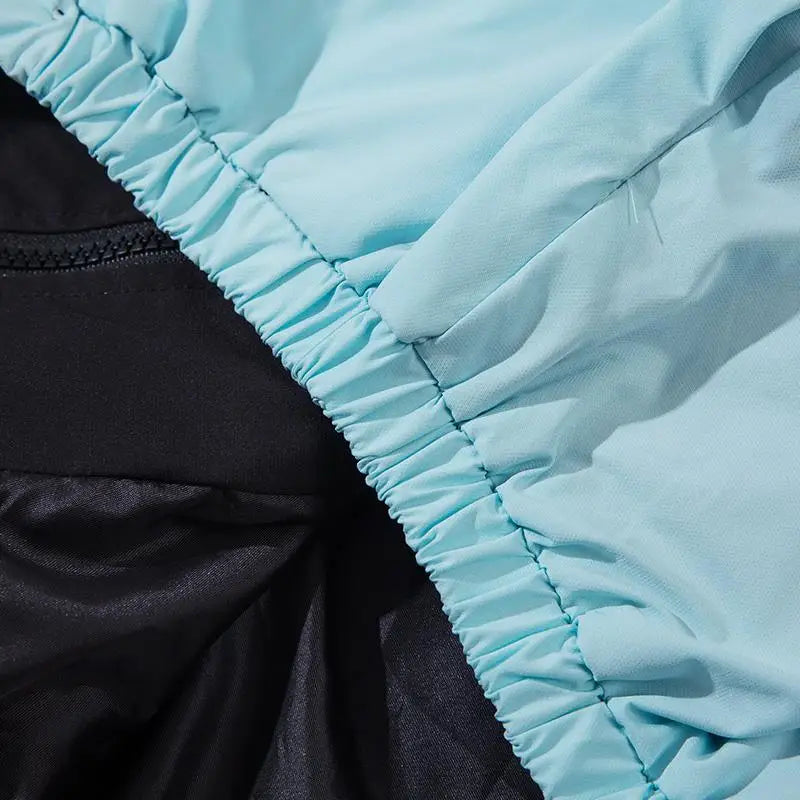 Retro color block hooded windbreaker jacket y2k - jackets