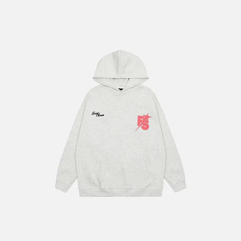 Retro oversized hoodie y2k - gray / m - hoodies