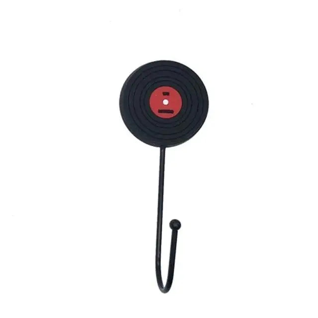 Aesthetic retro style hook hangers for trendy wall decor - vinyl record