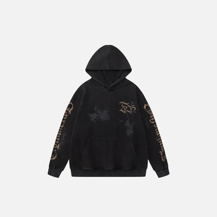 Retro unfaithful print hoodie y2k - black / m - hoodies