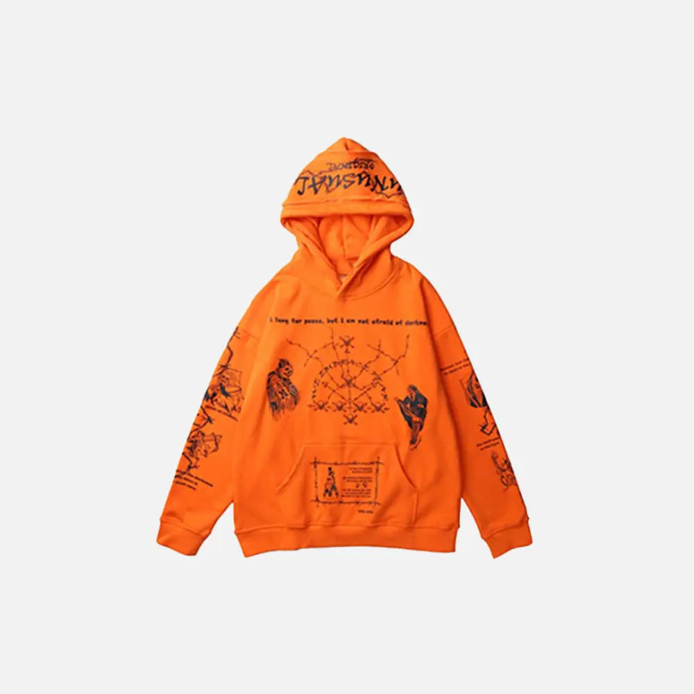 Ritual hoodie y2k - orange / m - hoodies