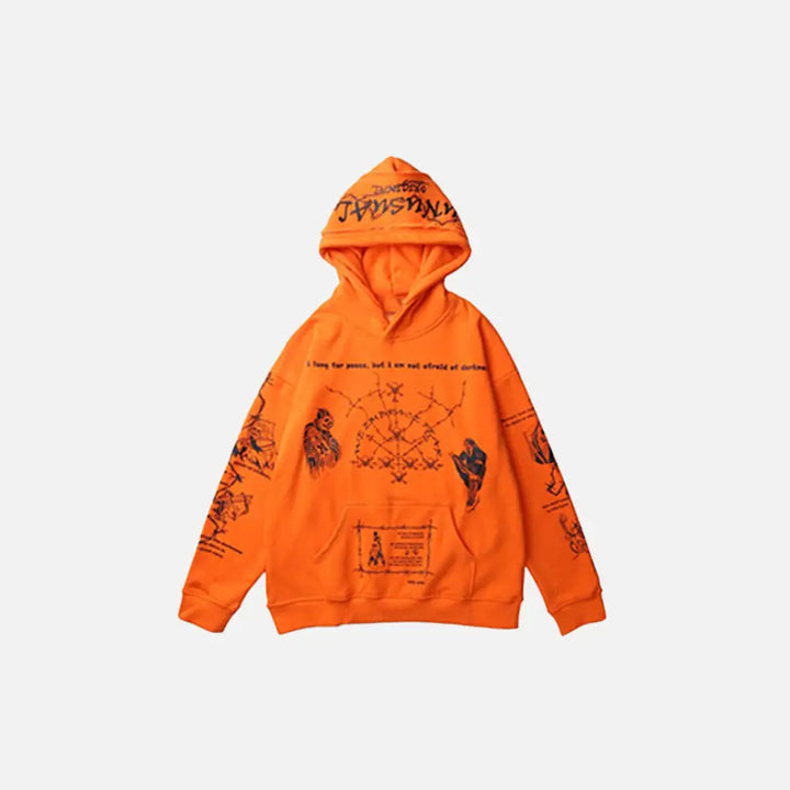 Ritual hoodie y2k - orange / m - hoodies
