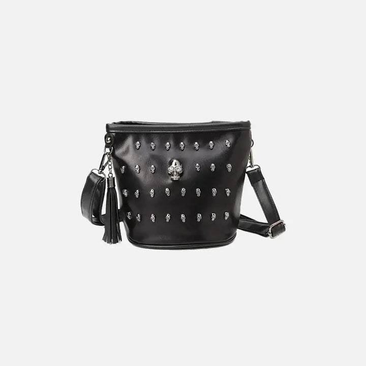 Rivet skull gothic shoulder bag y2k - type b - handbags