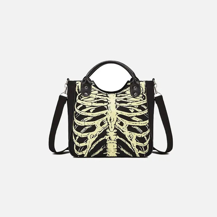 Rivet skull gothic shoulder bag y2k - type f - handbags