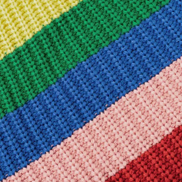 Roll neck rainbow jumper - free size / multi - sweaters