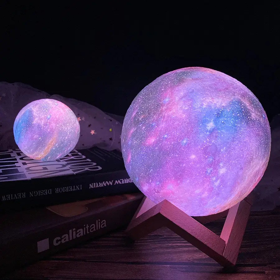 Aesthetic room galaxy lamp for cozy bedroom ambiance - 8cm