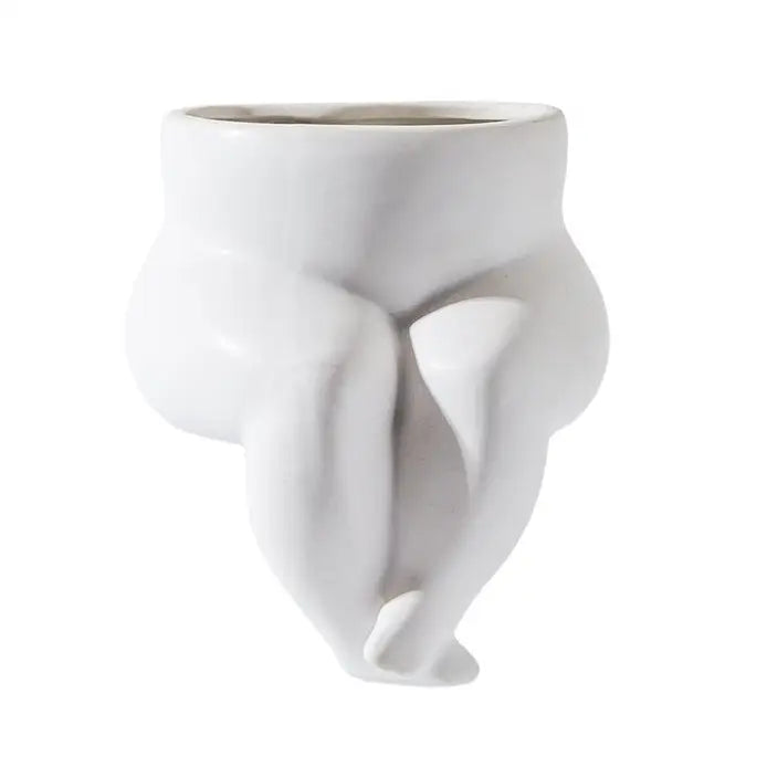 Sculptural legs vase for artful flower display and decoration