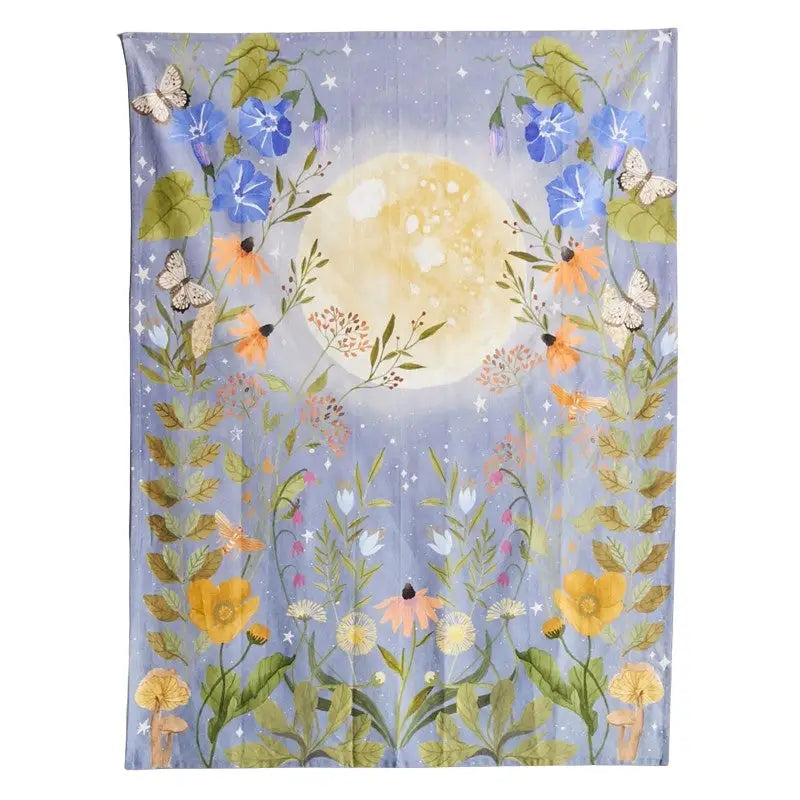 Secret garden tapestry for vintage aesthetic home decor