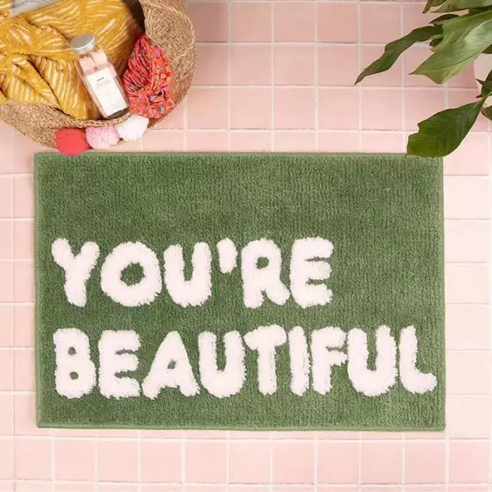 Self love rug for aesthetic room decor and care