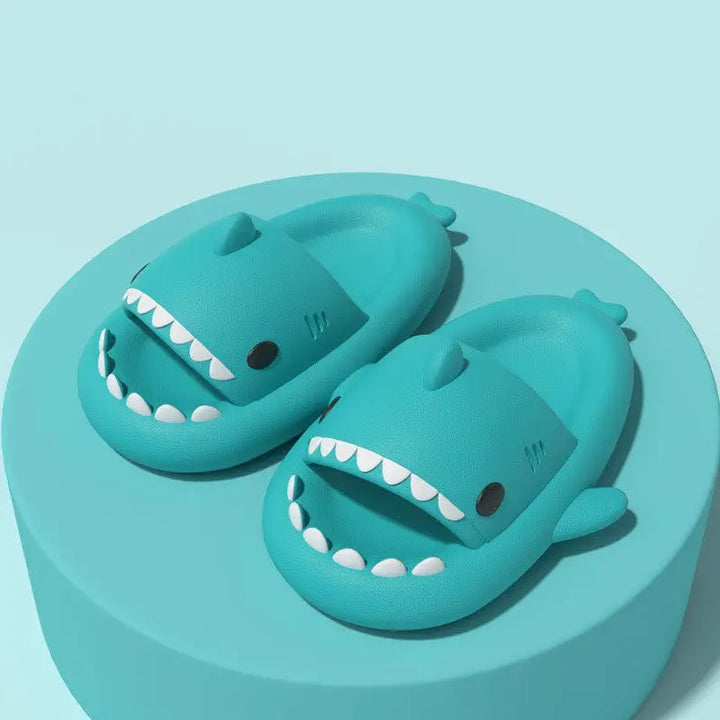 Shark y2k slippers for a bold fashion statement - mint green / 36/37 (foot 23.5cm)