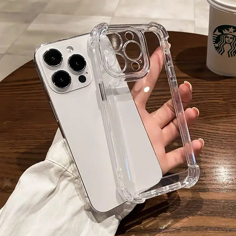 Shockproof transparent clear iphone case y2k - cases
