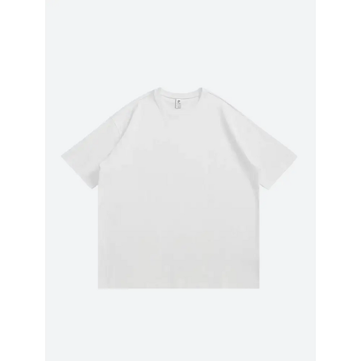 Skater casual basic tee for comfortable streetwear vibes - white / s