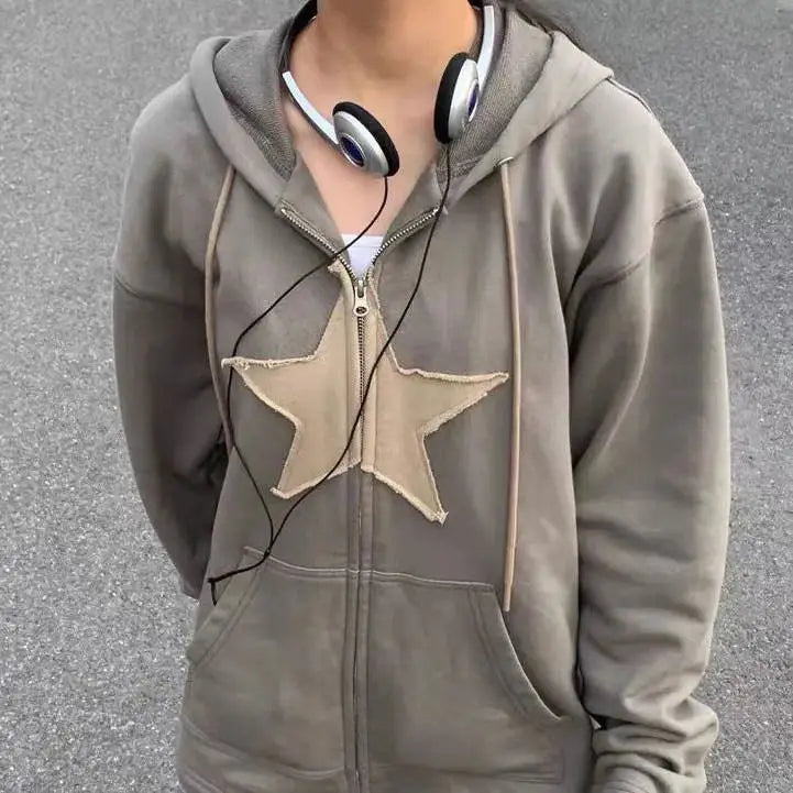 Skater girl star hoodie