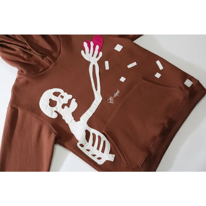 Skeleton searching for love hoodie y2k - hoodies