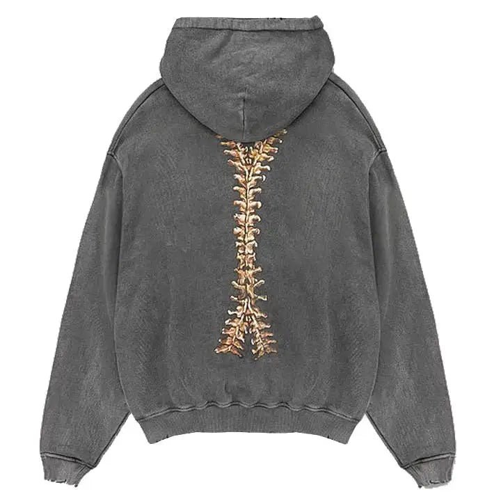 Skeleton zip up hoodie