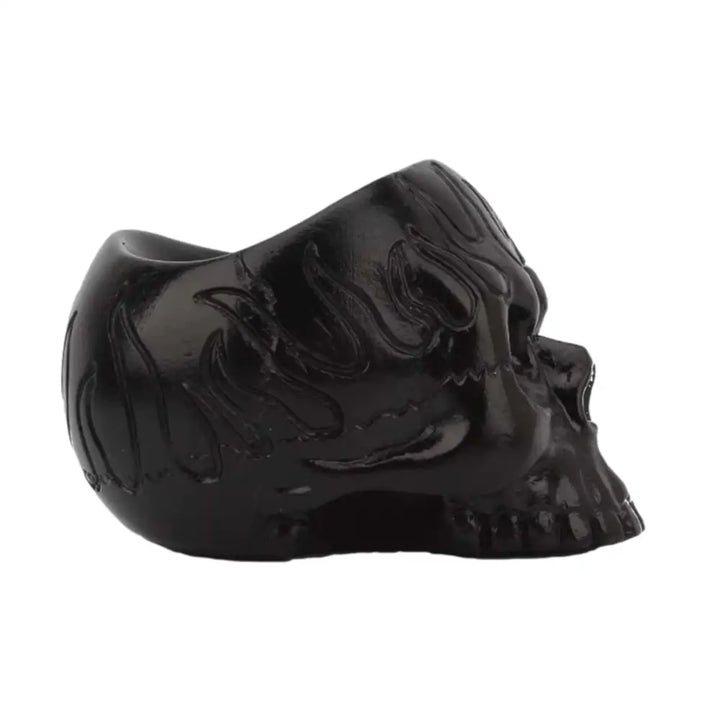 Skull candle holder for grunge and witchcore aesthetic styles