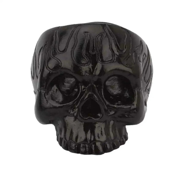 Skull candle holder for grunge and witchcore aesthetic styles