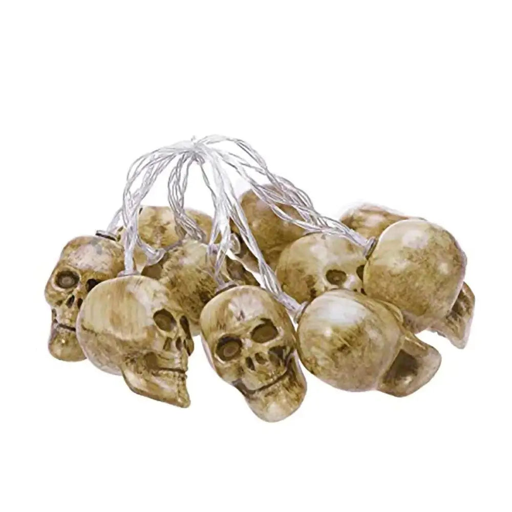 Skull string lights for a spooky ambiance in any room