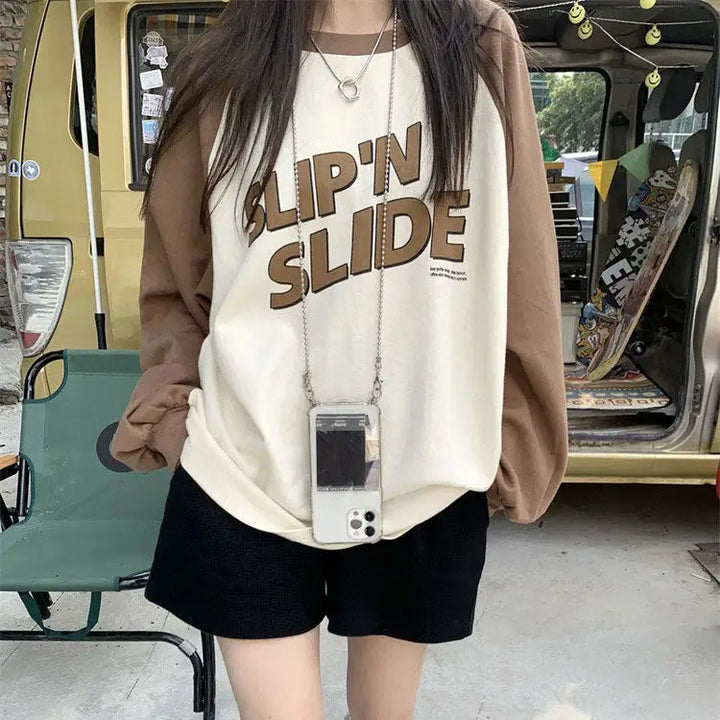 Slip n slide sweatshirt - sweatshirts