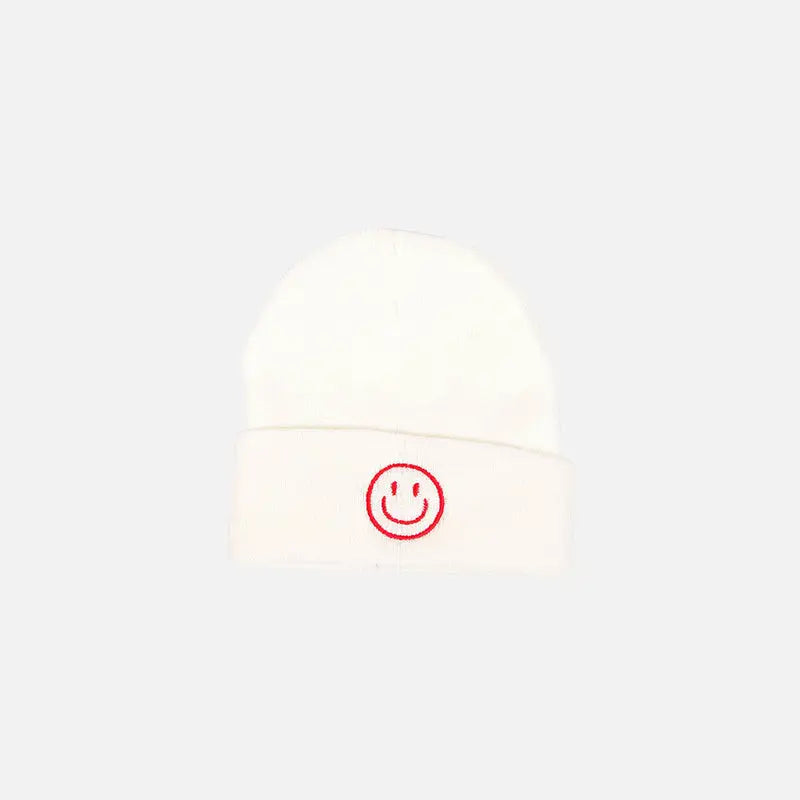 Smile beanie y2k - white / one size - beanies