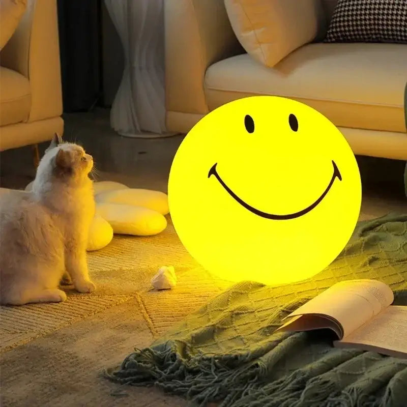 Smiley face lamp