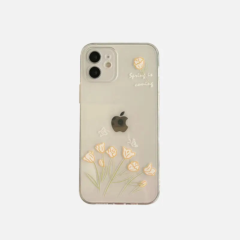 Soft flower mobile phone case for iphone y2k - iphone 7 8 - cases