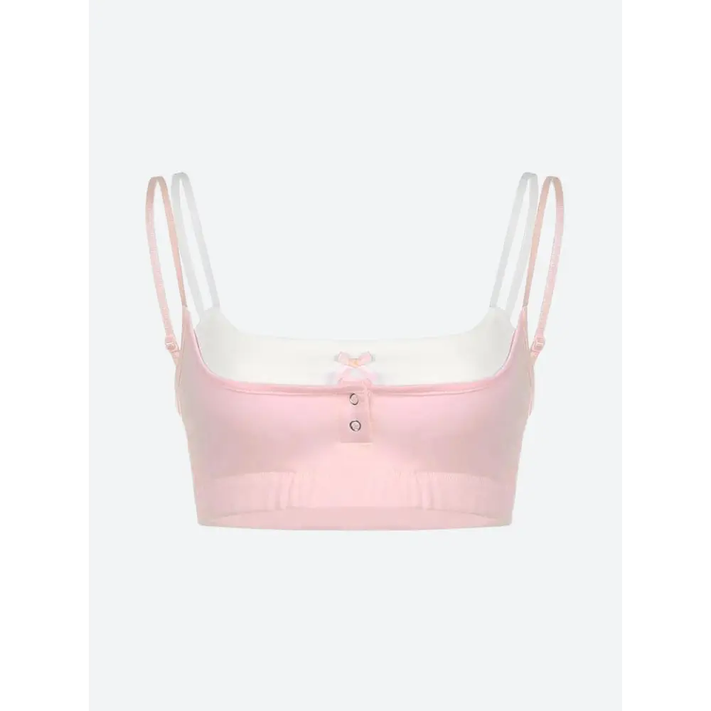 Soft girl y2k crop top with bow detail for effortless style