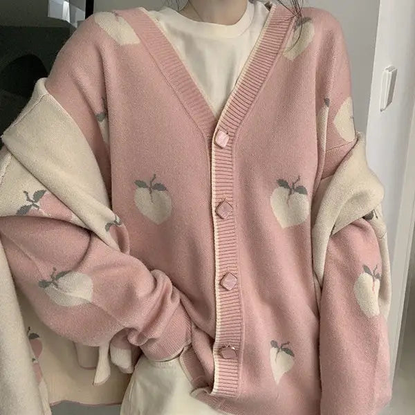 Soft peach cardigan