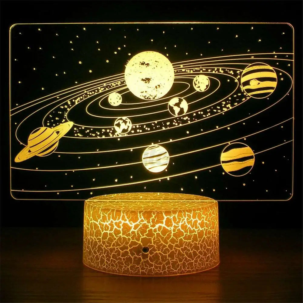 Galaxy aesthetic solar system night light for y2k inspired decor