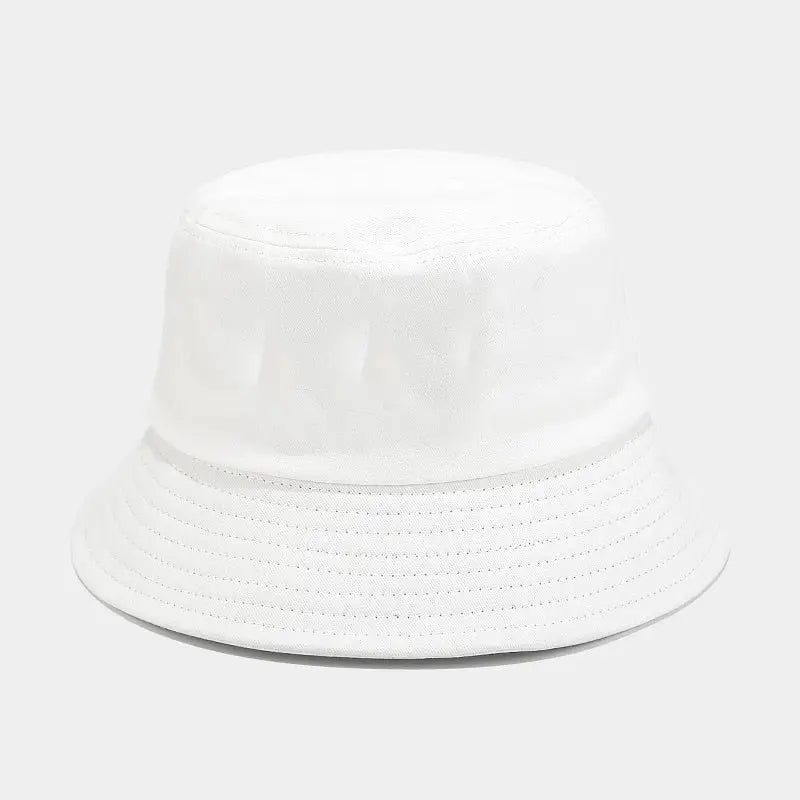 Solid color cotton aesthetic bucket hat for acubi style