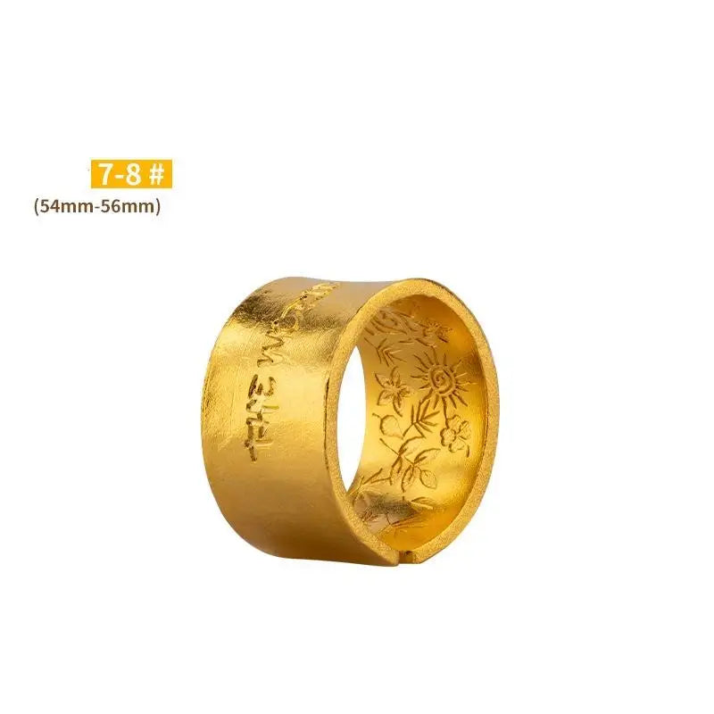 Sons of the sun ring y2k - small opening adjustable to fit 7-12 gold - rings