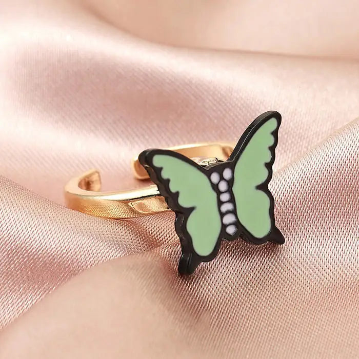 Y2k butterfly anxiety rings for fidgeting and stress relief - ring