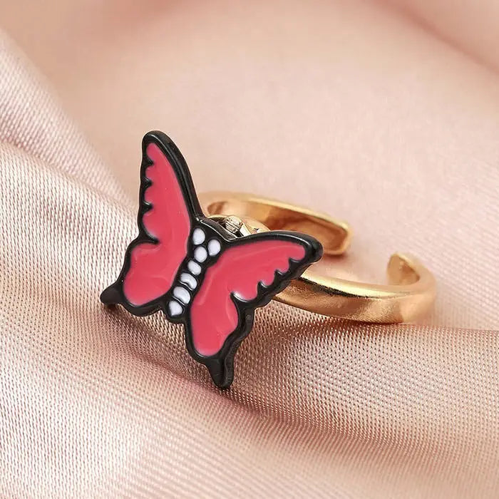 Y2k butterfly anxiety rings for fidgeting and stress relief - ring