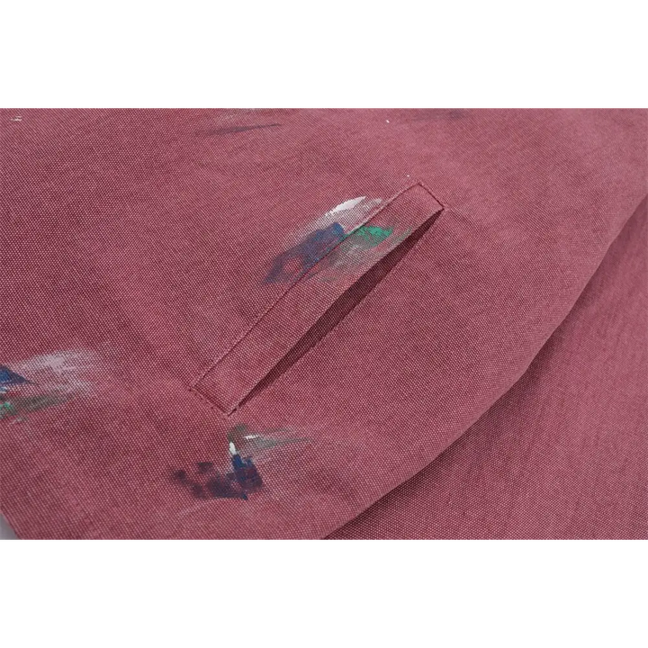 Splash ink embroidered butterfly jean jacket y2k - jackets
