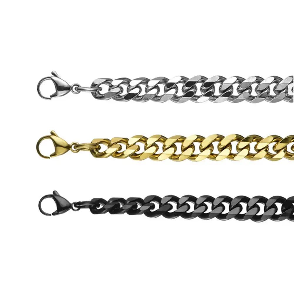 Stainless steel cuban bracelets y2k