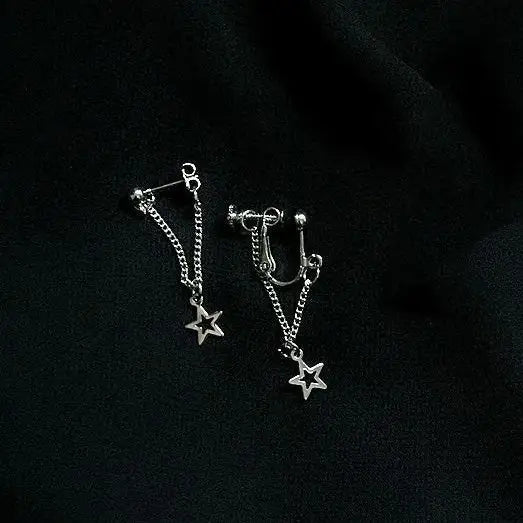 Star child earrings - standart / silver - earrings