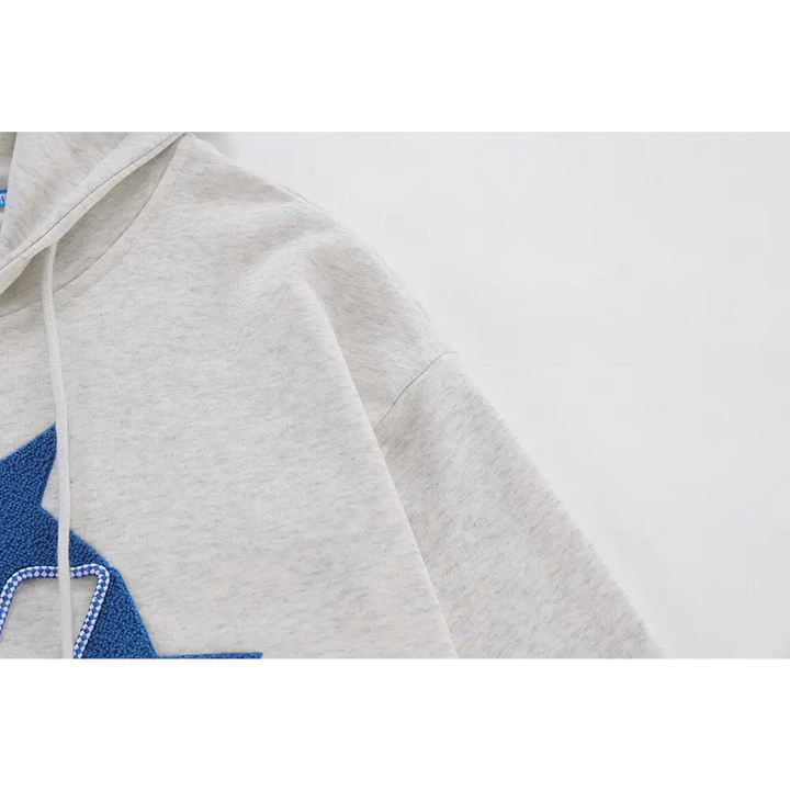 Star letters embroidered hoodie y2k - hoodies