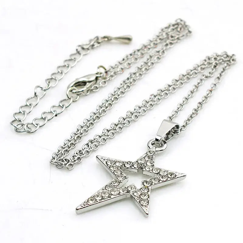 Star pendant necklace y2k - necklaces