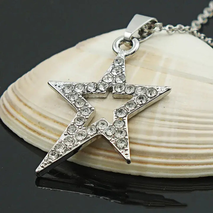 Star pendant necklace y2k - necklaces