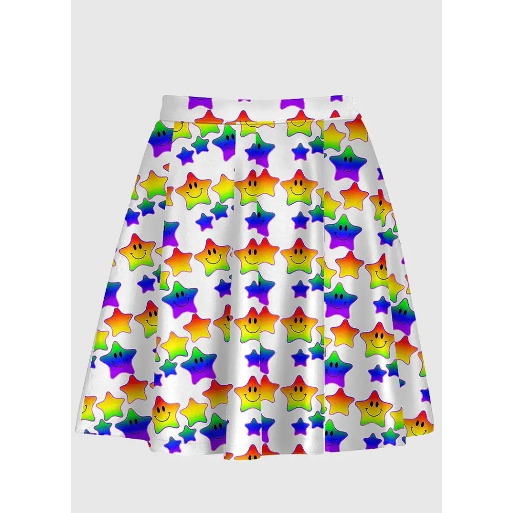 Y2k style elastic waist skirt in silky smooth fabric - xsmall-large / white - women skirts