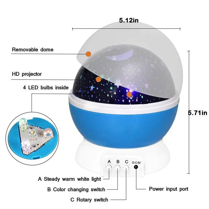 Aesthetic starry sky projector for a dreamy bedroom ambiance