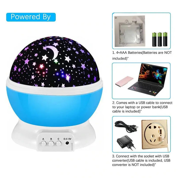 Aesthetic starry sky projector for a dreamy bedroom ambiance