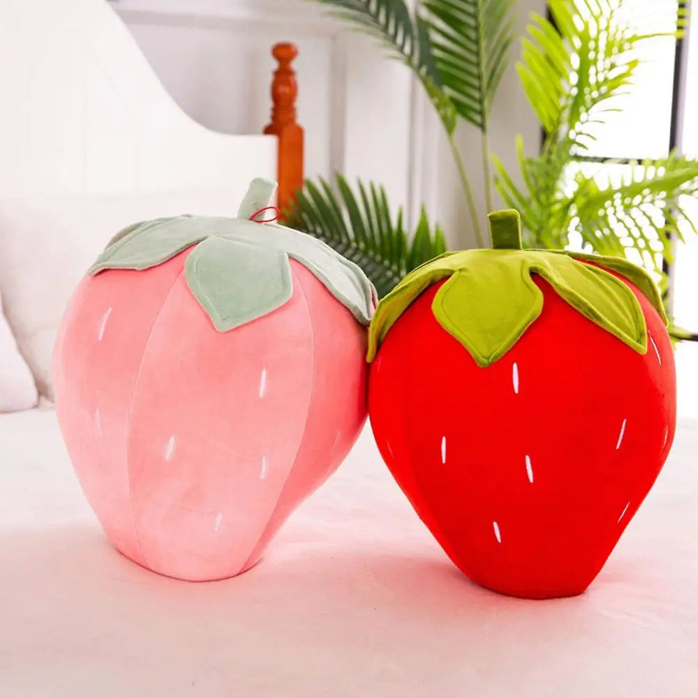 Cute strawberry cushion for y2k aesthetic cuddling